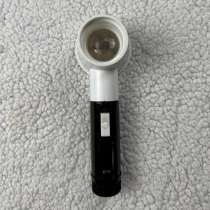 COIL 7x Illuminated Magnifier Vintage Made England Handheld Optical Tool Black